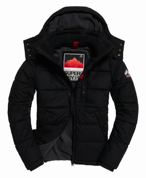 Superdry Bluestone Férfi Kabát Fekete | EBWZL7186